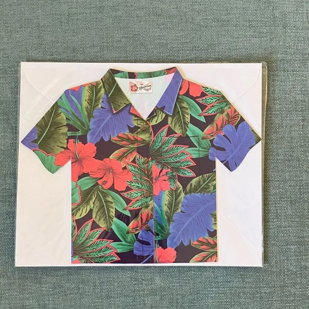 Hawaiian Shirt Stationery Card